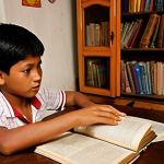 **

*   **Prompt:** A young José Rizal, maybe 10 years old, being taught to read by his mother, Teodora Alonso Realonda, in the evening light of their home in Calamba, Philippines. Books and papers are scattered around, showcasing the importance of education in their family. The scene should evoke a sense of warmth and intellectual curiosity.

**