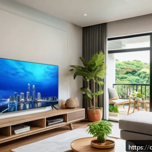 필리핀 인터넷 속도와 서비스 - A detailed urban scene showing a modern Filipino household in Metro Manila using high-speed 5G inter...